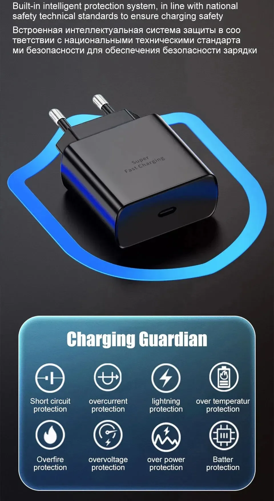 45W PD  Super Fast Charger for Samsung for Galaxy S24 Ultra S23 S22 S21 Plus Note10 A54 A34 5A Quick Charging Type C Data Cable