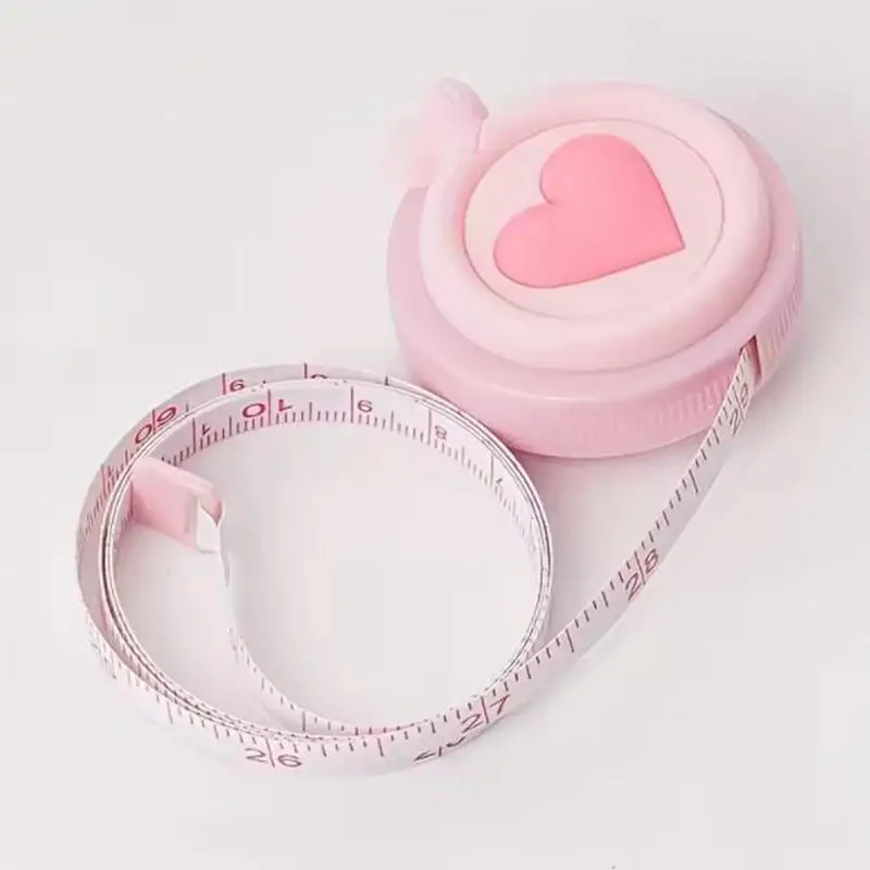1.5M Soft Tape Measure Tailor's Tape With Snap Fasteners Body Measuring Double-sided Ruler For Needlework Sewing Tool NEW
