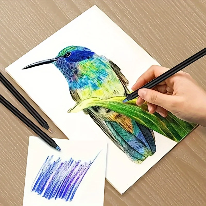 12/24/36/48Pcs 7 Colors Rainbow Pencils 3.3mm Colored Pencils For Art Drawing Coloring Halloween Thanksgiving Gift