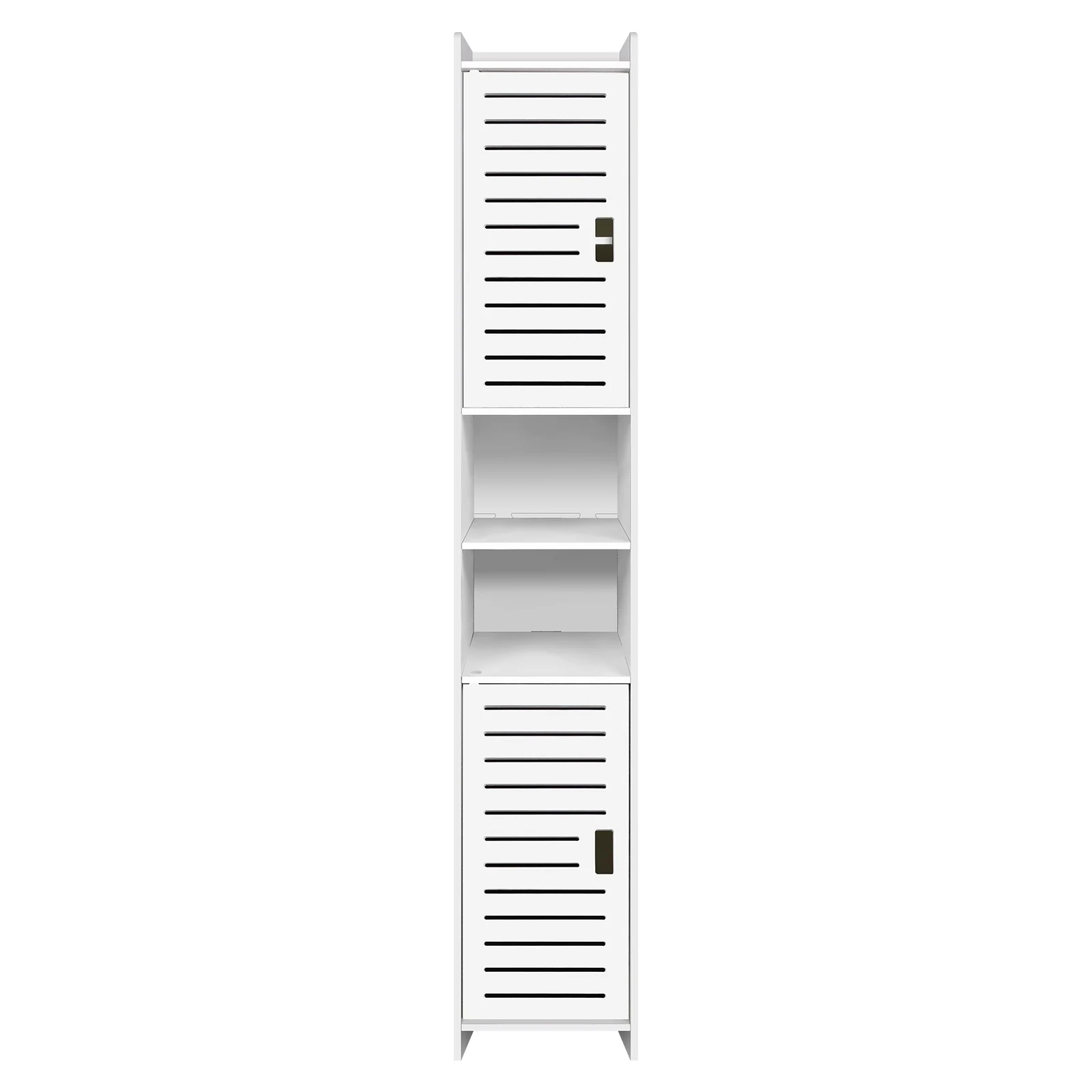 DayPlus 5-Tier Tall Bathroom Floor Cabinet, Waterproof Bathroom Storage Cabinet with Door and Shelves, Free Standing Cabinet