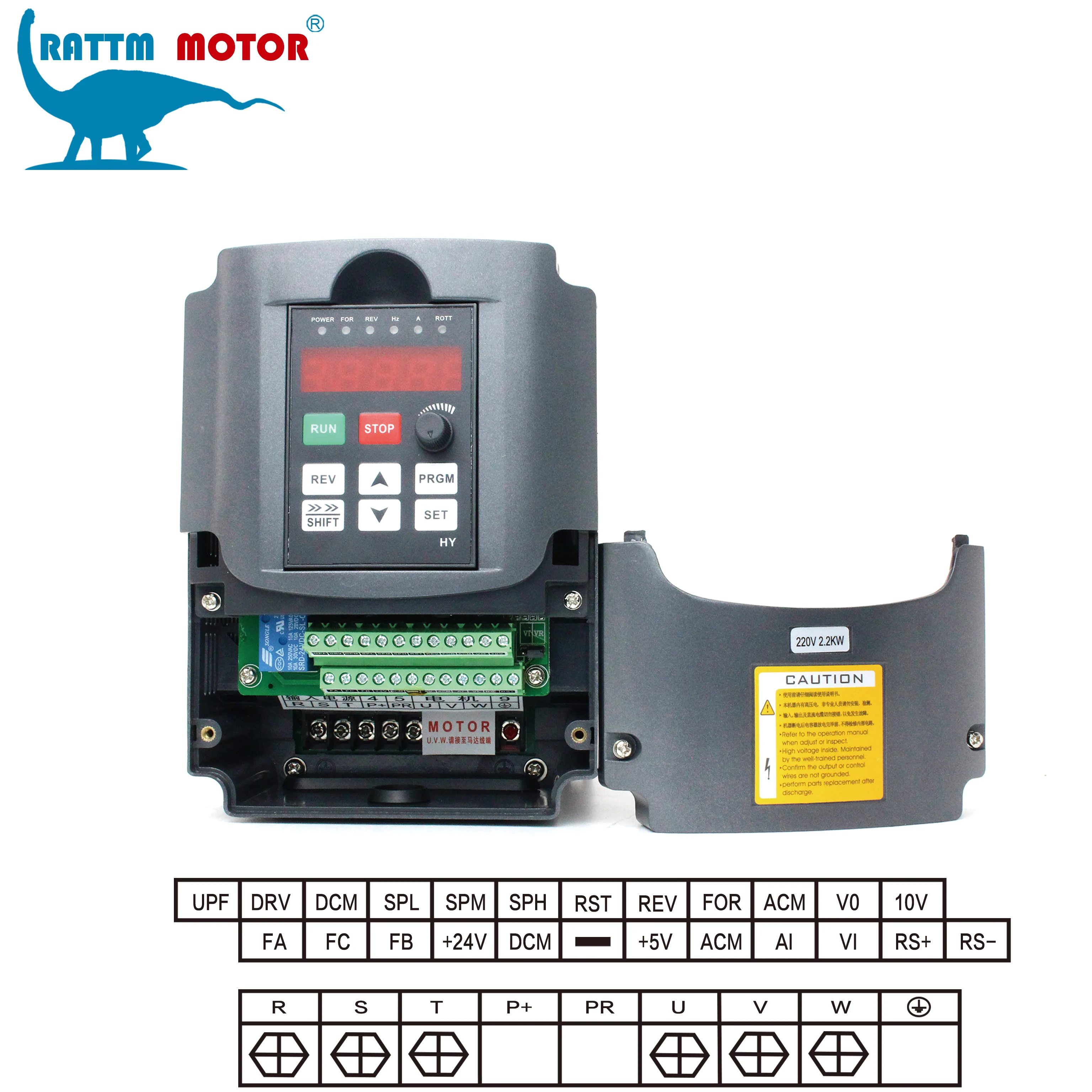 【EU】 2.2KW ER20 CNC Router Milling Kit Air cooled Cooling spindle motor With HY frequency converter vfd inverter