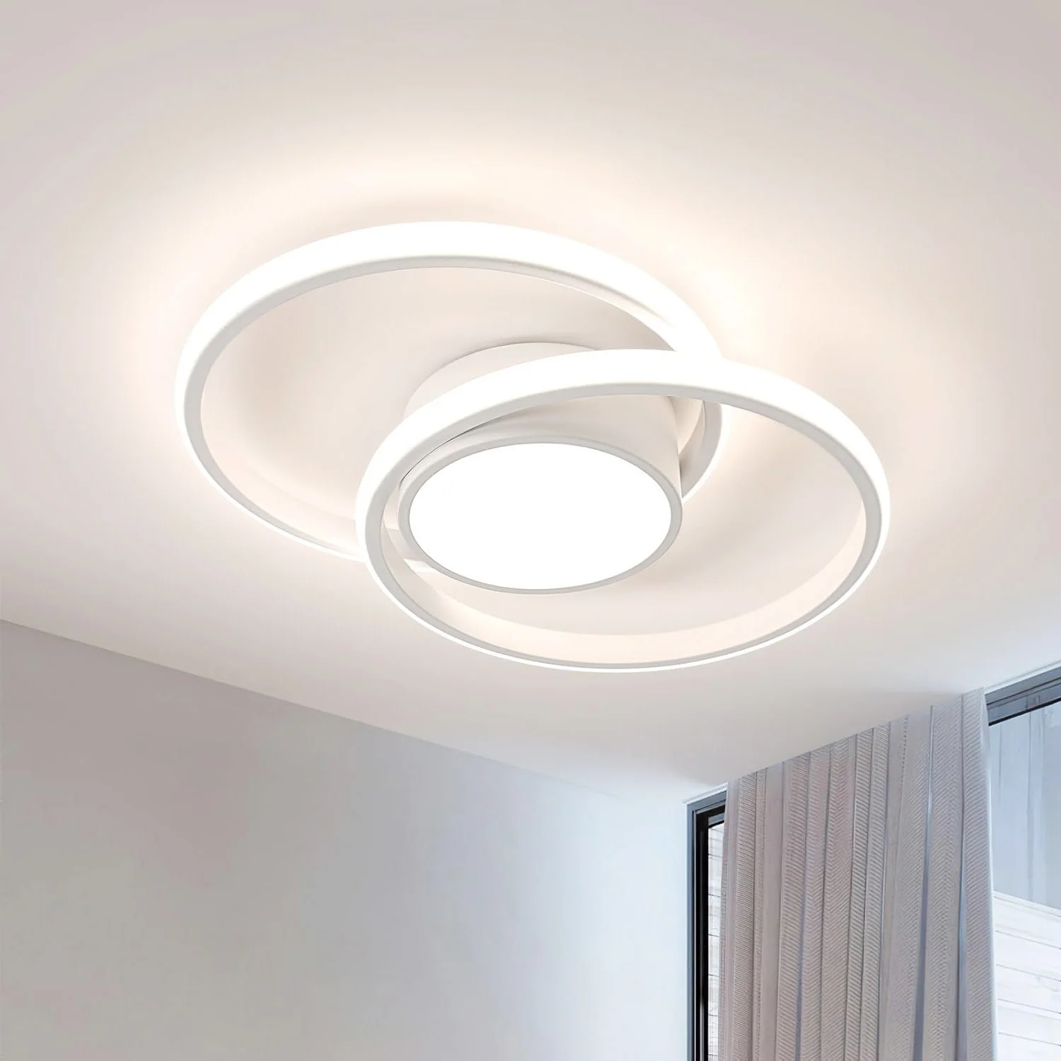 Neutral White 4500K LED Ceiling Light Modern Ceiling Lamp White Round LED for Kitchen Dining Room Bedroom Hallway Room