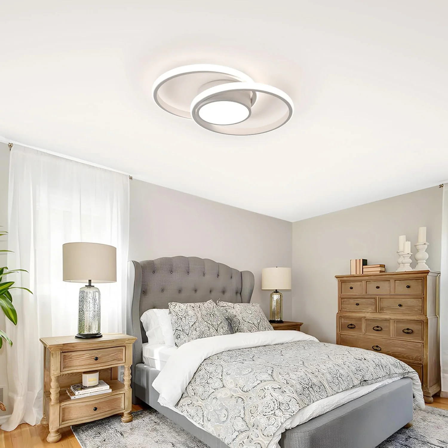 Neutral White 4500K LED Ceiling Light Modern Ceiling Lamp White Round LED for Kitchen Dining Room Bedroom Hallway Room