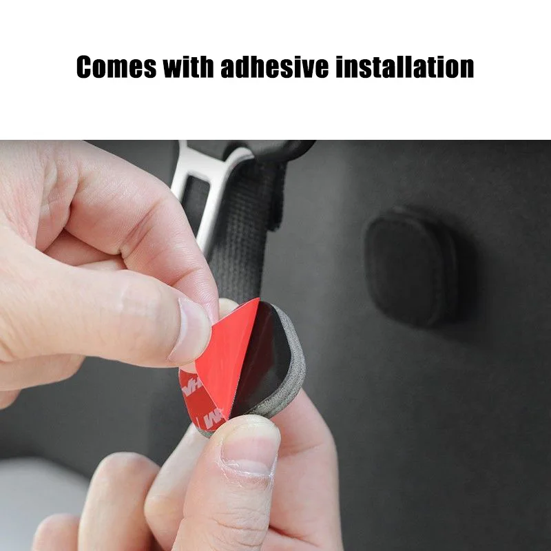 Magnetic Car Seat Belt Holder Fixing Clip Pu Leather Seatbelt Limiter Stopper For Safety Belt Clip Prevent Falling