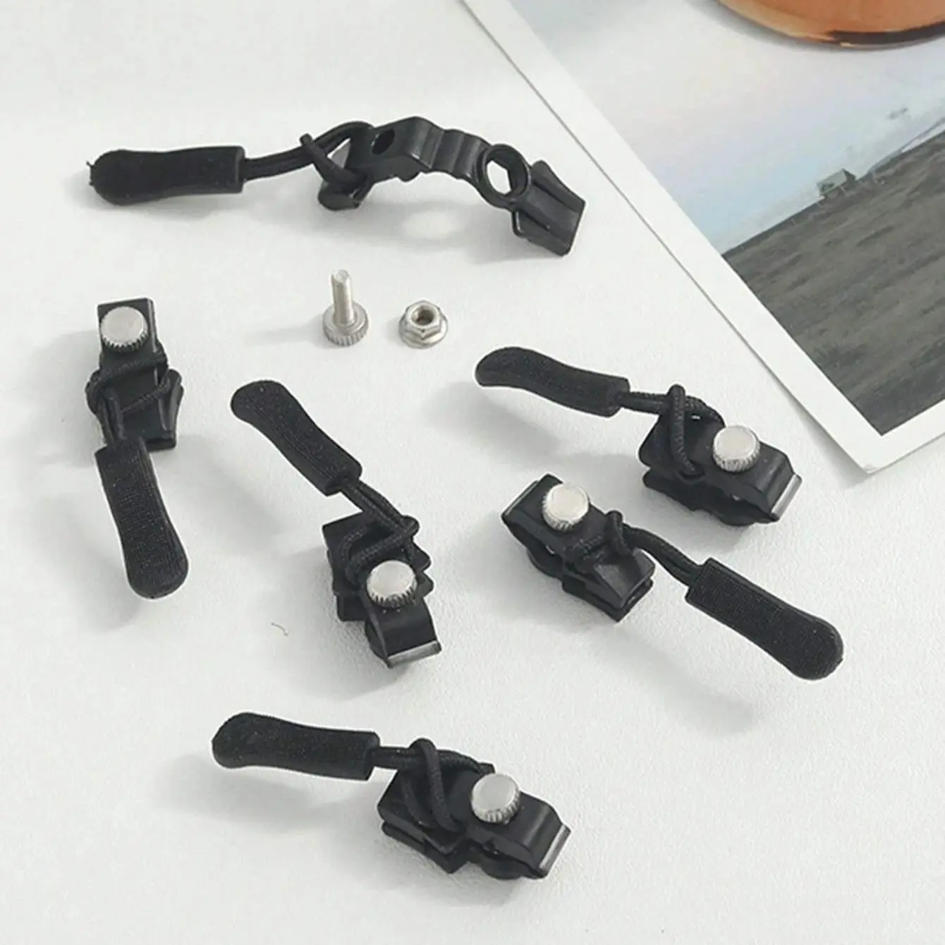 3-12Pcs Universal Zipper Repair Kit Quick Instant Detachable Zipper Head Replacement Zipper Slider Pull Jacket Bags Coat DIY Sew
