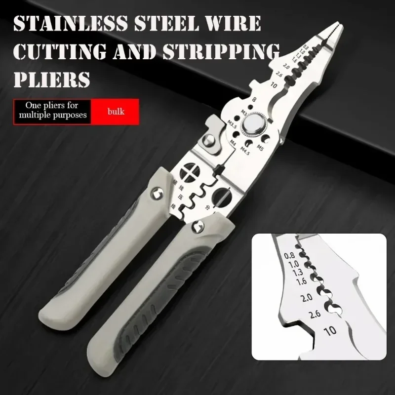 Multi Functional Electrician Pliers For Wire Splitting And Stripping Specialized For Electricians