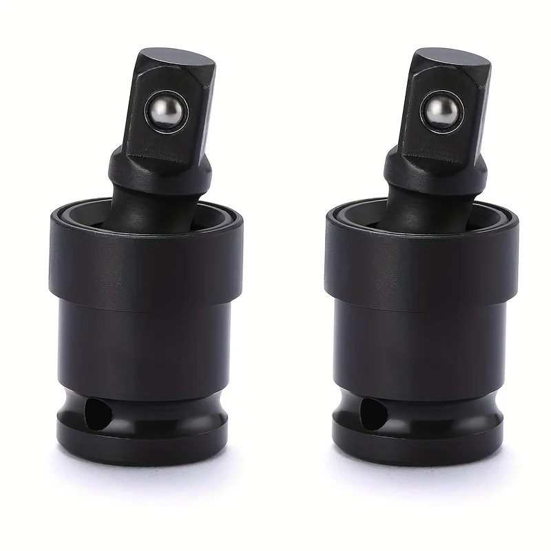 1/2 Inch Drive Universal Joint Socket Adapter, 360° Swivel Steel Ball Impact Socket for Electric Wrench Efficiency Enhancement,