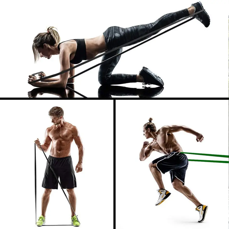 20~230lbs Heavy-Duty Resistance Band Agility Training Workout Gym Equipment Yoga Pilates Accessories Rubber Band Home Gym