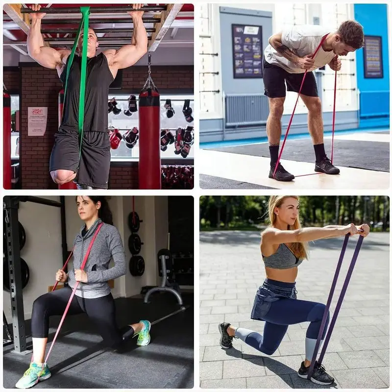 20~230lbs Heavy-Duty Resistance Band Agility Training Workout Gym Equipment Yoga Pilates Accessories Rubber Band Home Gym
