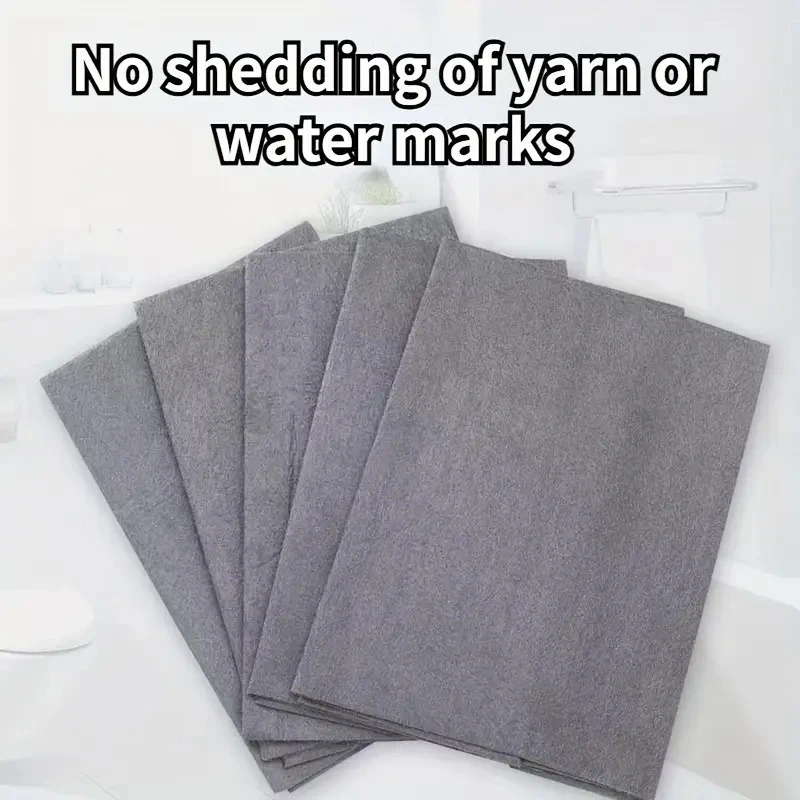 Magic Glass Cleaning Cloth-Thickened Streak-Free Towel, Reusable Dual-Sided Eraser for Kitchen Windows, No Watermark Home Tool