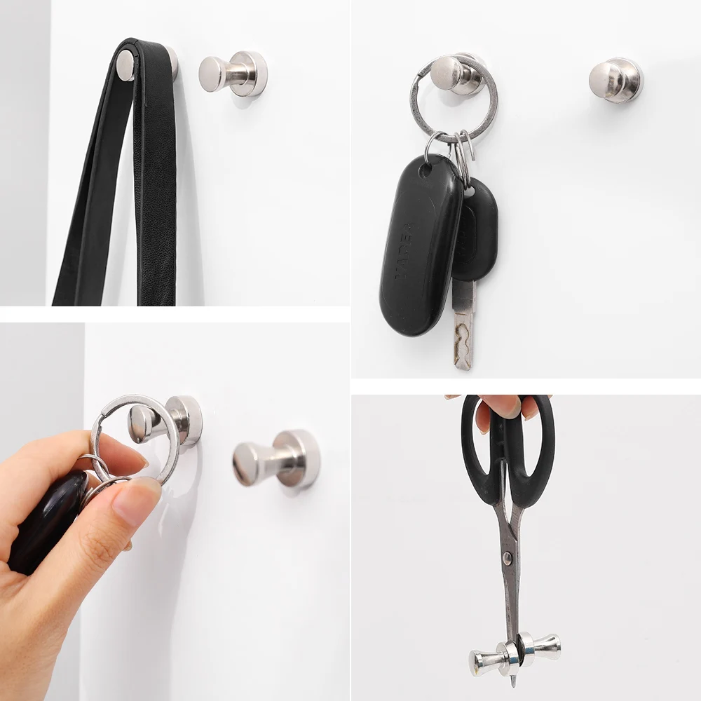 50/1Pcs Metal Strong Magnetic Pushpins Magnets Pin Whiteboard Fridge Thumbtack Power Magnet Sheets Push Pins for Office School