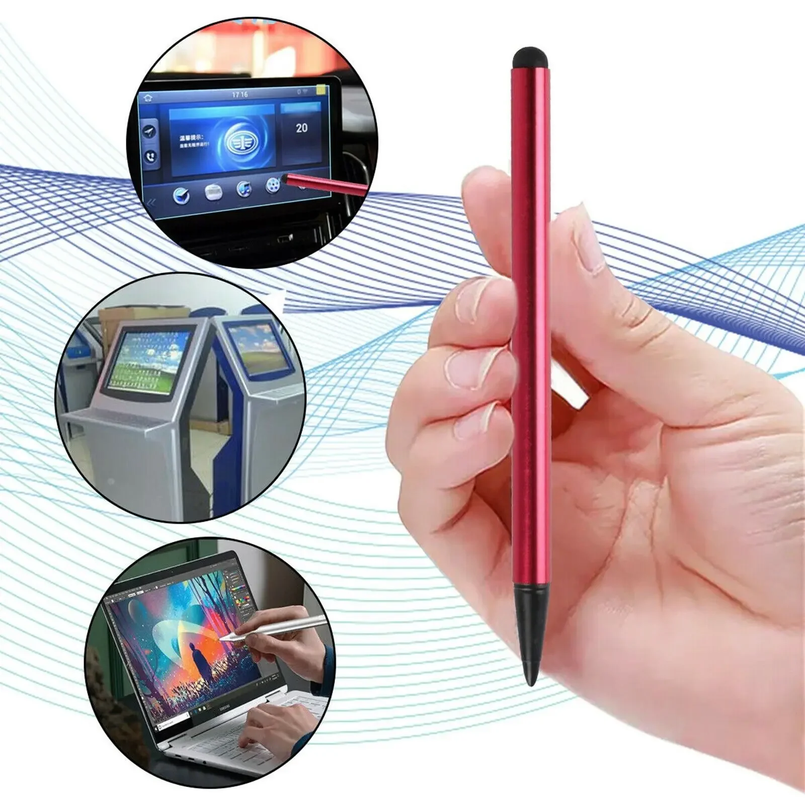 1-3PCS Universal Dual Use Screen Pen for Ipad Stylus for Lenovo Android Tablet Phone Stylus for Samsung for Capacitance Pen