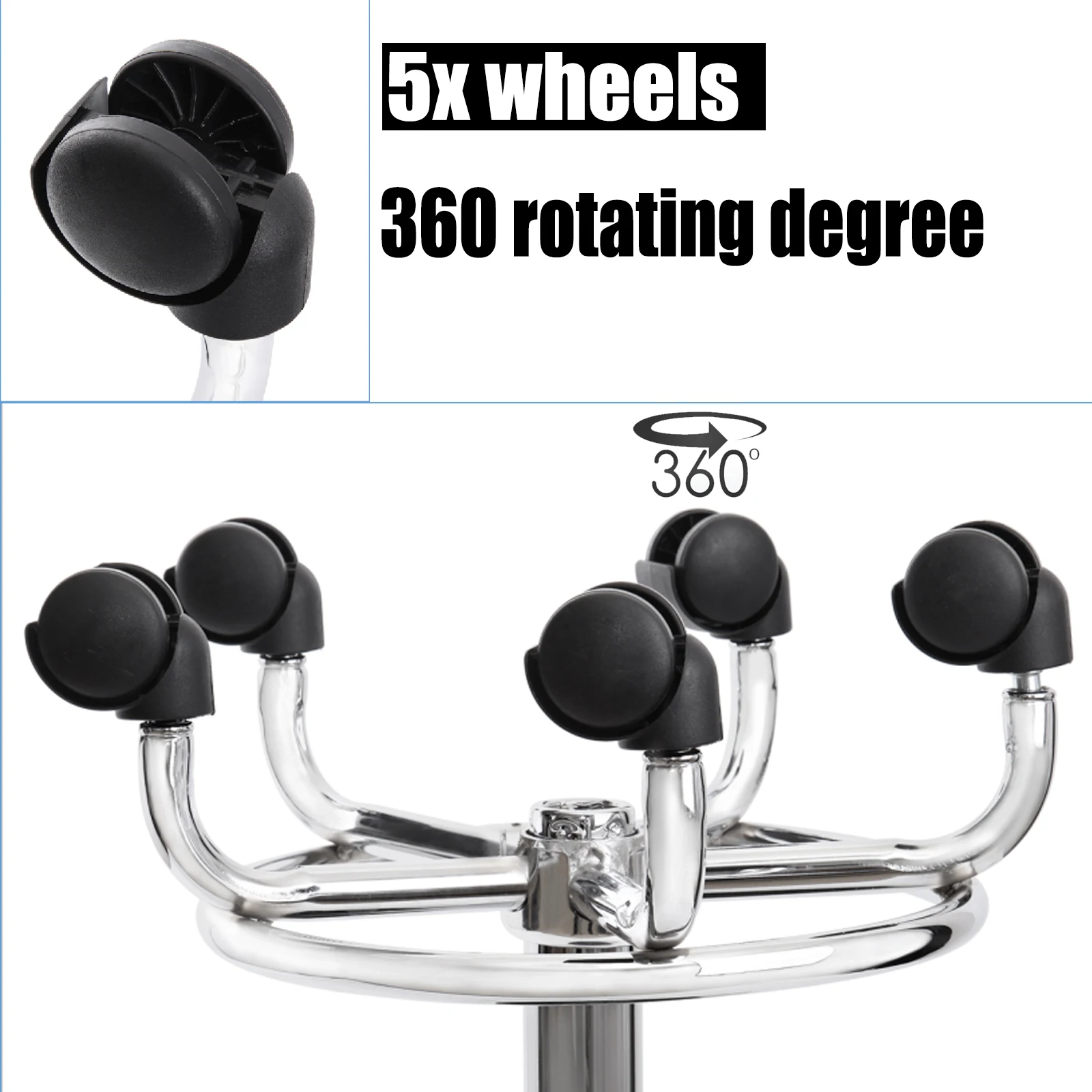 Beauty Salon Saddle Chair Barber Lifting Rotating Chair 360° Rotation Massage Tattoo Facial Spa Office Adjustable Lift Stools