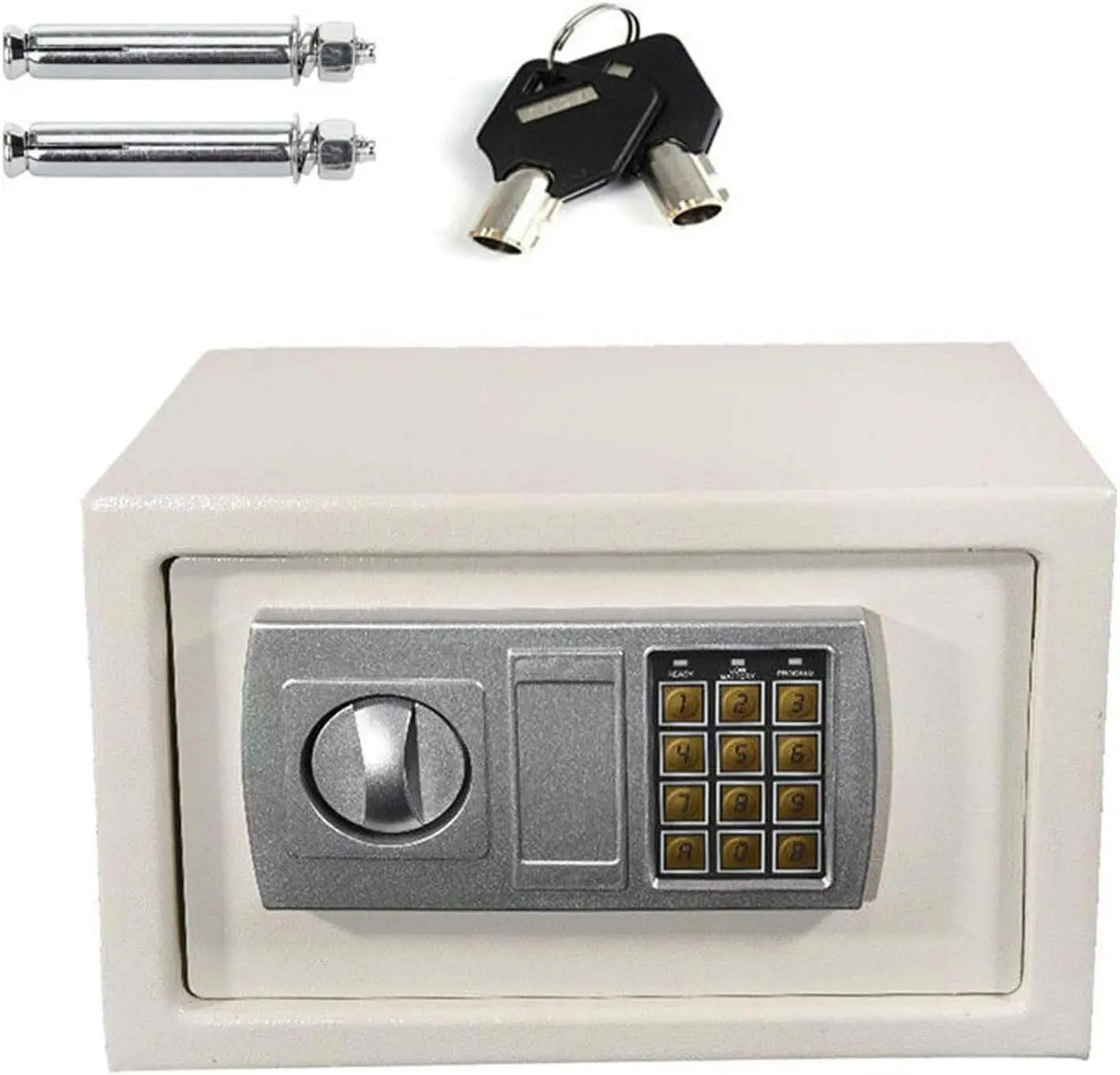 Digital Safe Box Home Safes Cash Anti-theft Safe Box 2 Keys Electronic Documents Safety 8.5L Security Box Solid Steel