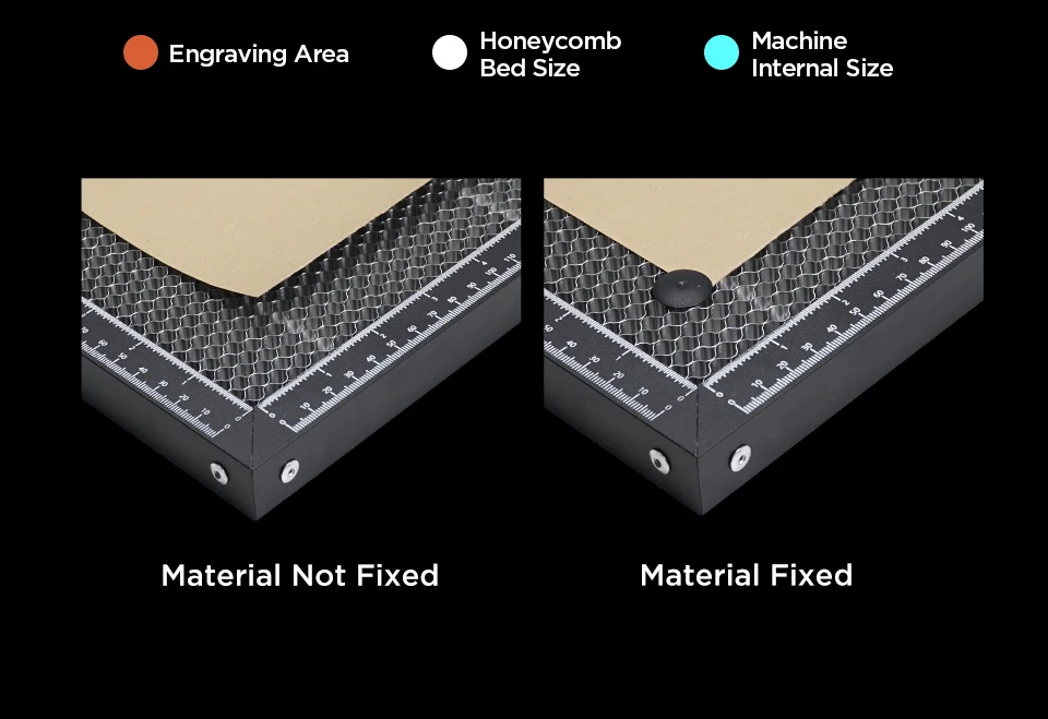 ACMER 400*400 Honeycomb Panel Table Laser Engraving and Autting Machine Laser Honeycomb Panel Bed Cutting Table 300*300