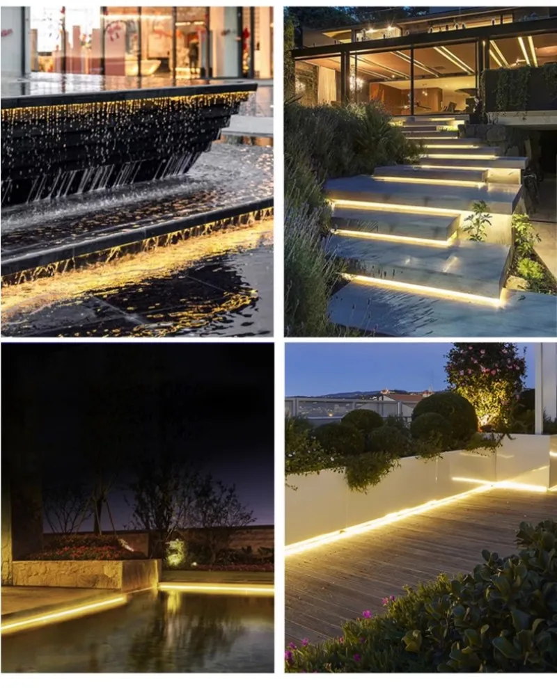 1-10M DC24V COB LED Strip IP68 Waterproof High Density Neon Light 320LEDs/m Flexible COB LED Tape Red Ice Blue Yellow White