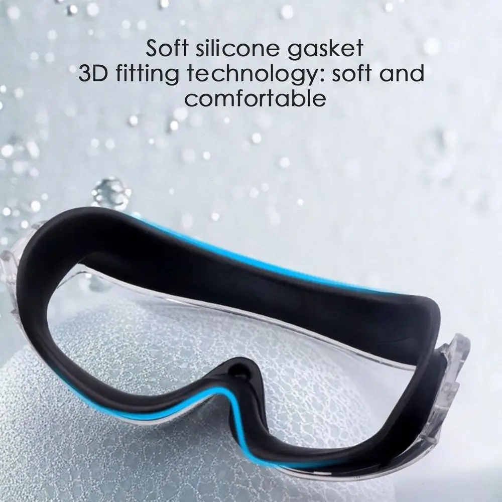 Swim Goggles With Earplugs Anti Fog Diving Goggles With Silicone Earplugs Water Sports Eyewear For Adults And Children