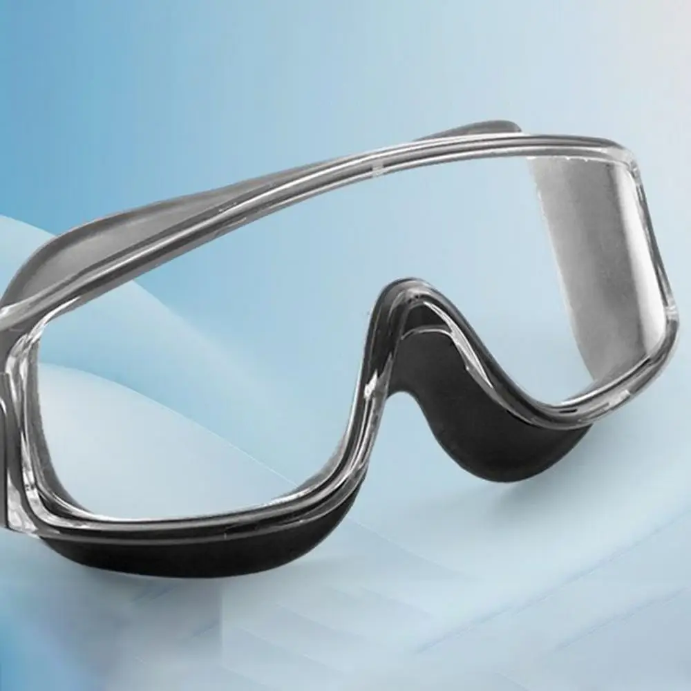 Swim Goggles With Earplugs Anti Fog Diving Goggles With Silicone Earplugs Water Sports Eyewear For Adults And Children