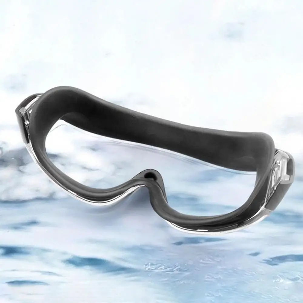 Swim Goggles With Earplugs Anti Fog Diving Goggles With Silicone Earplugs Water Sports Eyewear For Adults And Children
