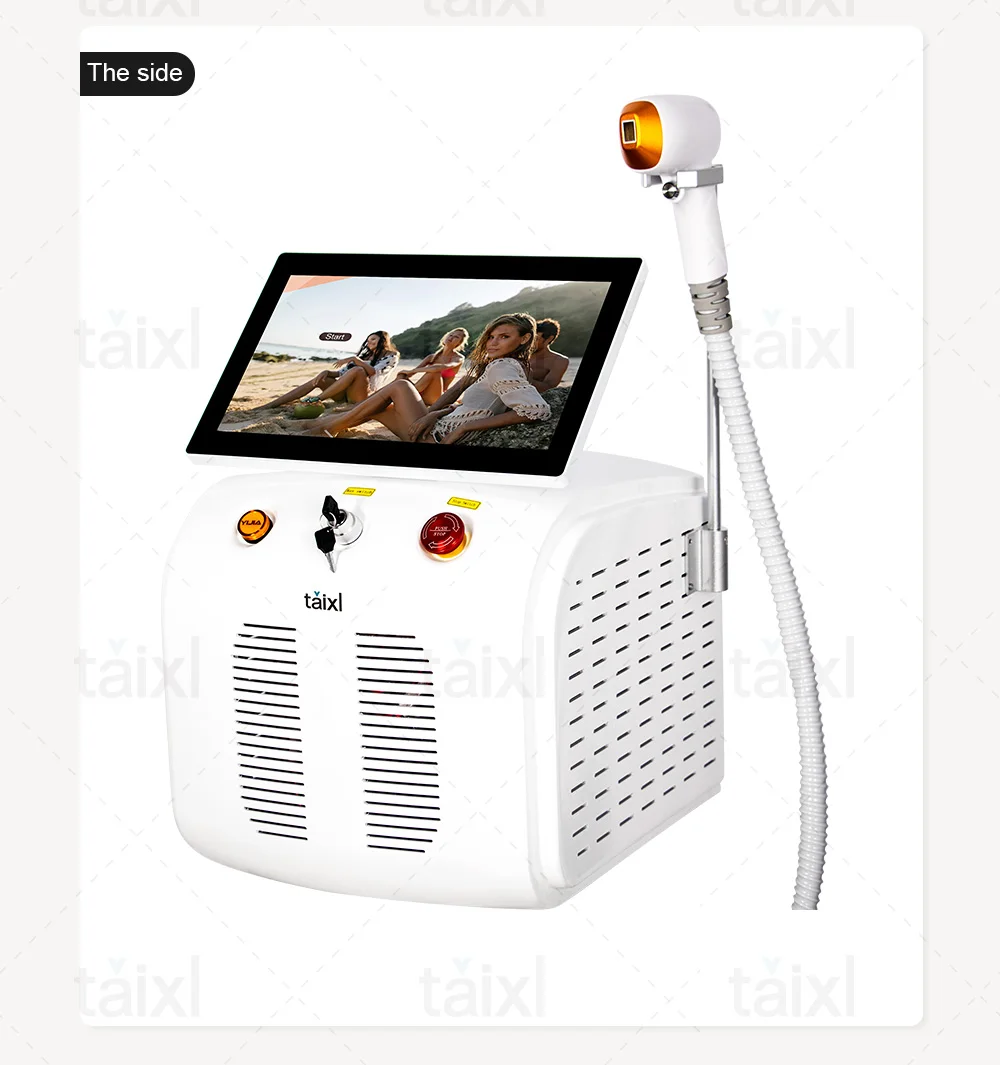 NEW Portable 808 Diode Laser Hair Removal Machine 3 Wavelengths Painless Beautiful Whole Body Skin Rejuvenation Hair Removal