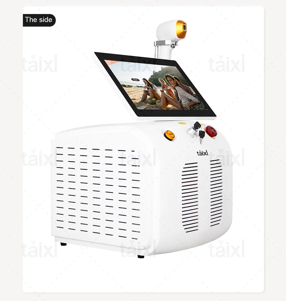 NEW Portable 808 Diode Laser Hair Removal Machine 3 Wavelengths Painless Beautiful Whole Body Skin Rejuvenation Hair Removal