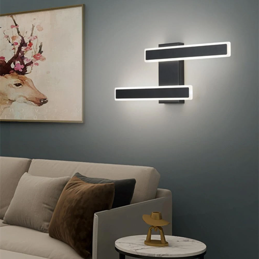 LED Wall Sconces,Modern LED Wall Sconce Lighting, Long Wall Light Wall Light Fixtures Acrylic for Bedroom Hallway Balcony