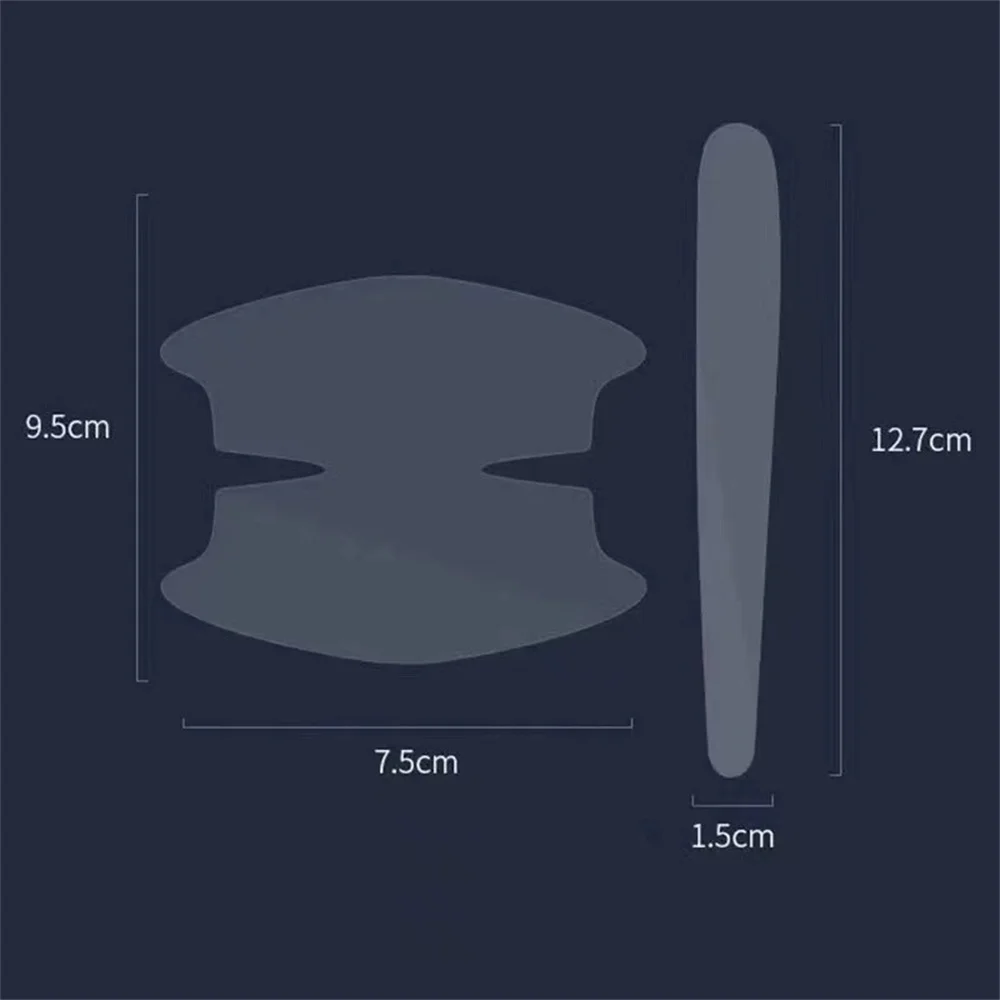 Universal Car Door Handle Anti-scratch Protective Stickers Clear Invisible Car Door Wrist Paint Protection Film Decals
