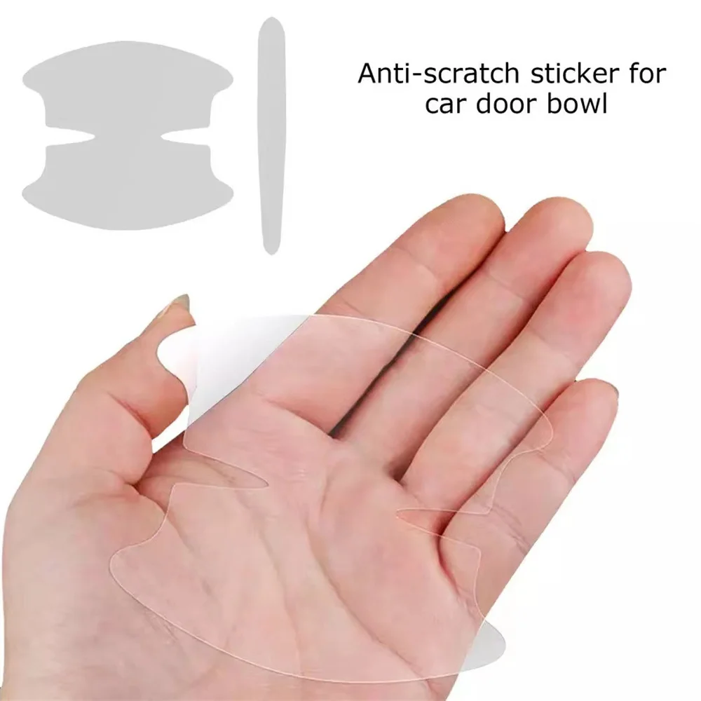 Universal Car Door Handle Anti-scratch Protective Stickers Clear Invisible Car Door Wrist Paint Protection Film Decals