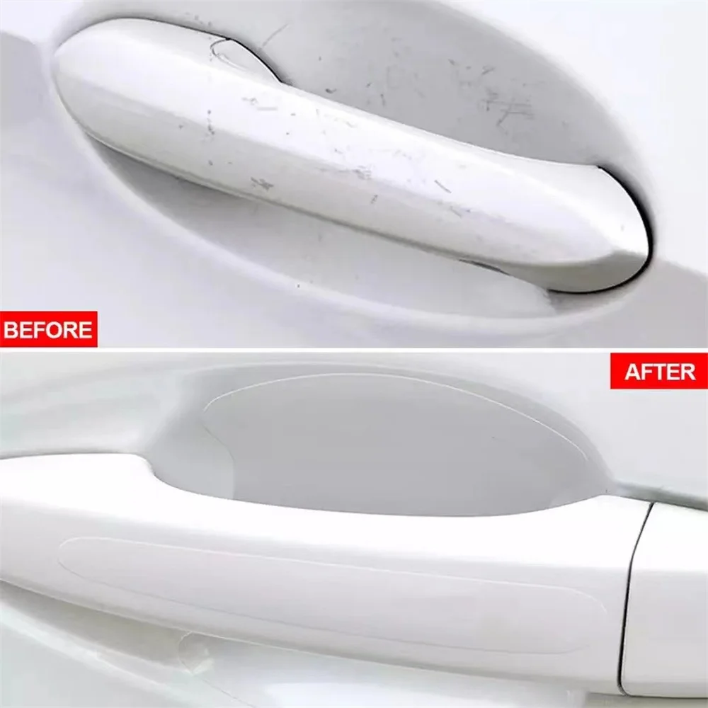 Universal Car Door Handle Anti-scratch Protective Stickers Clear Invisible Car Door Wrist Paint Protection Film Decals