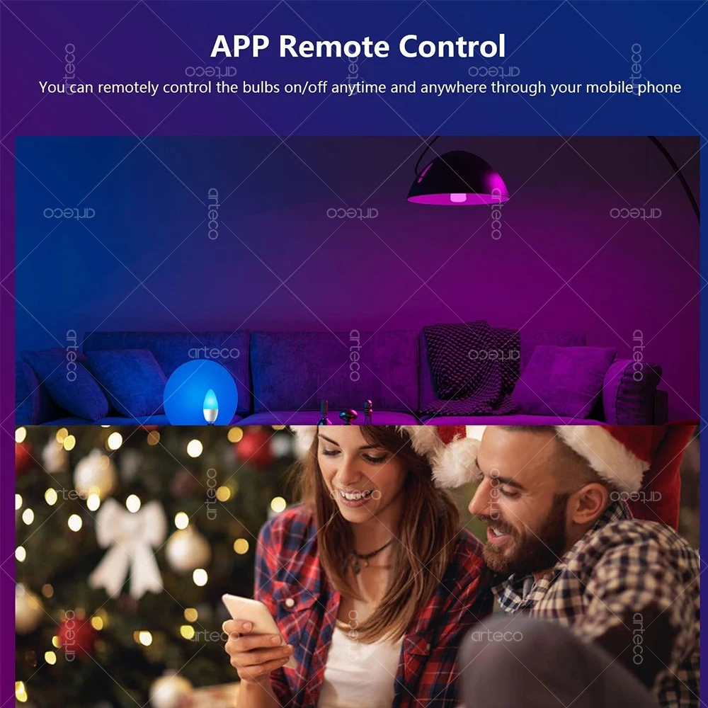 Tuya E27 E14 GU10 Bulb WIFI Zigbee Bluetooth,Dimmable Smart LED Lamp 2700-6500K RGB,LED Light Bulb Work With Alexa Amazon Google