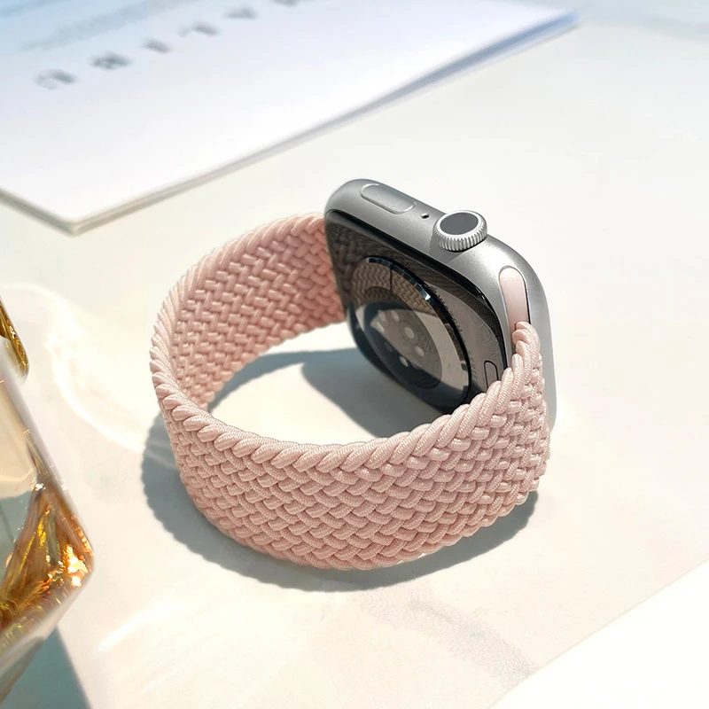 Braided Solo Loop For Apple watch Band 46mm 44mm 45mm 42mm 40mm 41mm Bracelet correa iwatch Series Ultra 2 11 10 9 SE 8 7 Strap