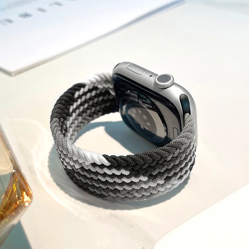 Braided Solo Loop For Apple watch Band 46mm 44mm 45mm 42mm 40mm 41mm Bracelet correa iwatch Series Ultra 2 11 10 9 SE 8 7 Strap