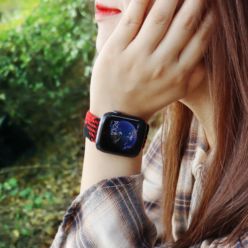 Braided Solo Loop For Apple watch Band 46mm 44mm 45mm 42mm 40mm 41mm Bracelet correa iwatch Series Ultra 2 11 10 9 SE 8 7 Strap