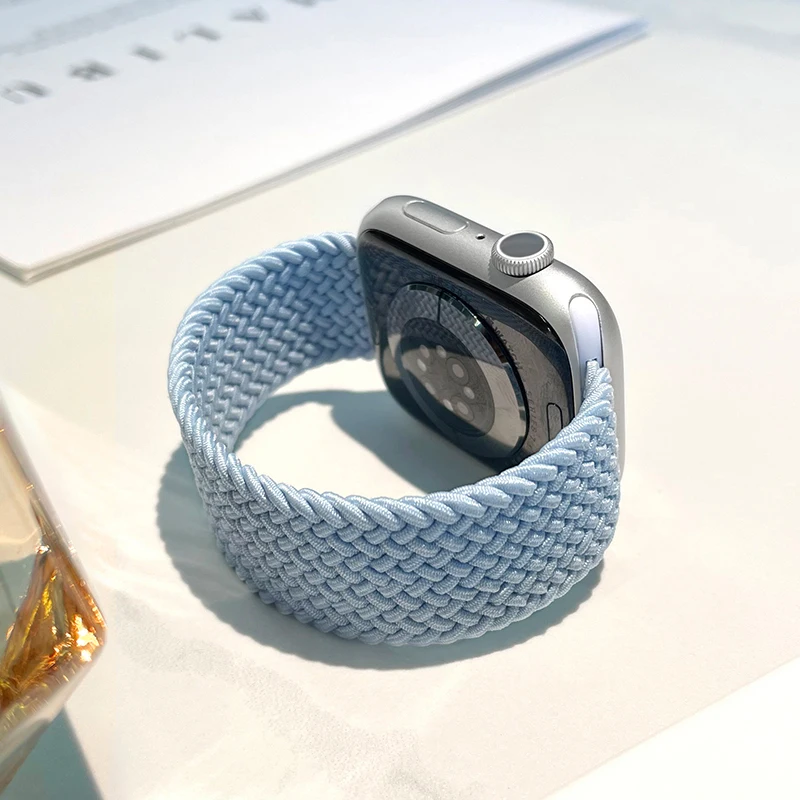 Braided Solo Loop For Apple watch Band 46mm 44mm 45mm 42mm 40mm 41mm Bracelet correa iwatch Series Ultra 2 11 10 9 SE 8 7 Strap
