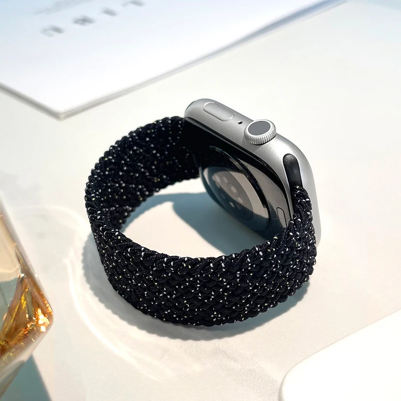 Braided Solo Loop For Apple watch Band 46mm 44mm 45mm 42mm 40mm 41mm Bracelet correa iwatch Series Ultra 2 11 10 9 SE 8 7 Strap