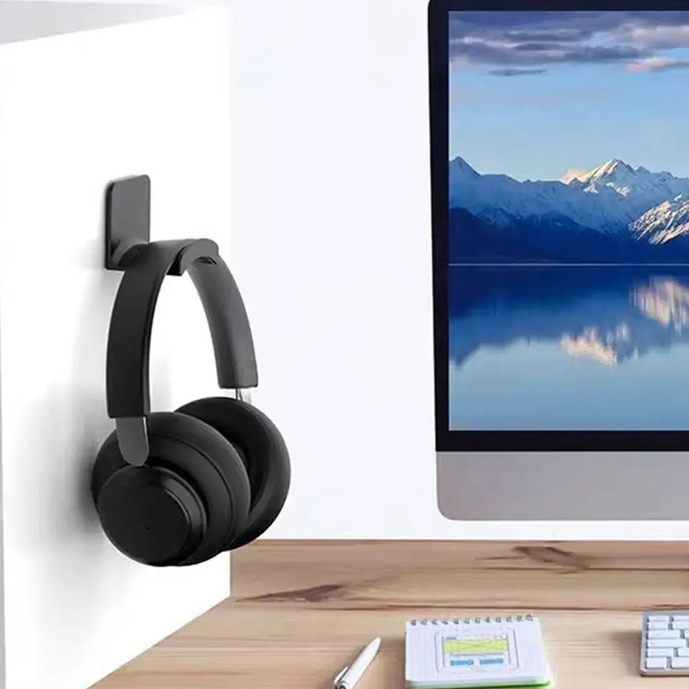 Universal Wall Mounted Headphone Stand Gaming Controller Holder Headset Display Rack Under Desk Hanger Hook For Earphone Bracket