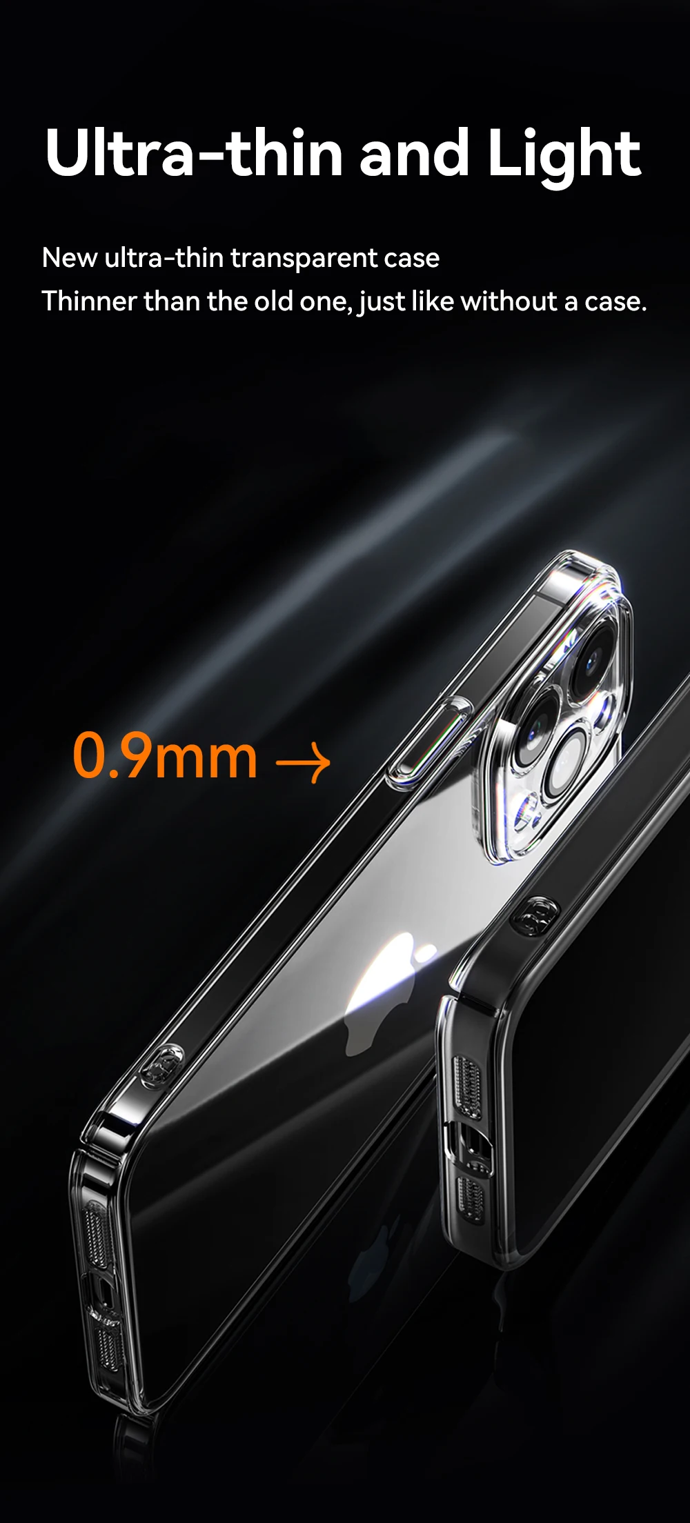 Joyroom Case For iPhone 18 Pro Max Case Crystal Transparent No Yellowing Lens Protection Cover For iPhone 17 16 15 Pro Max Case