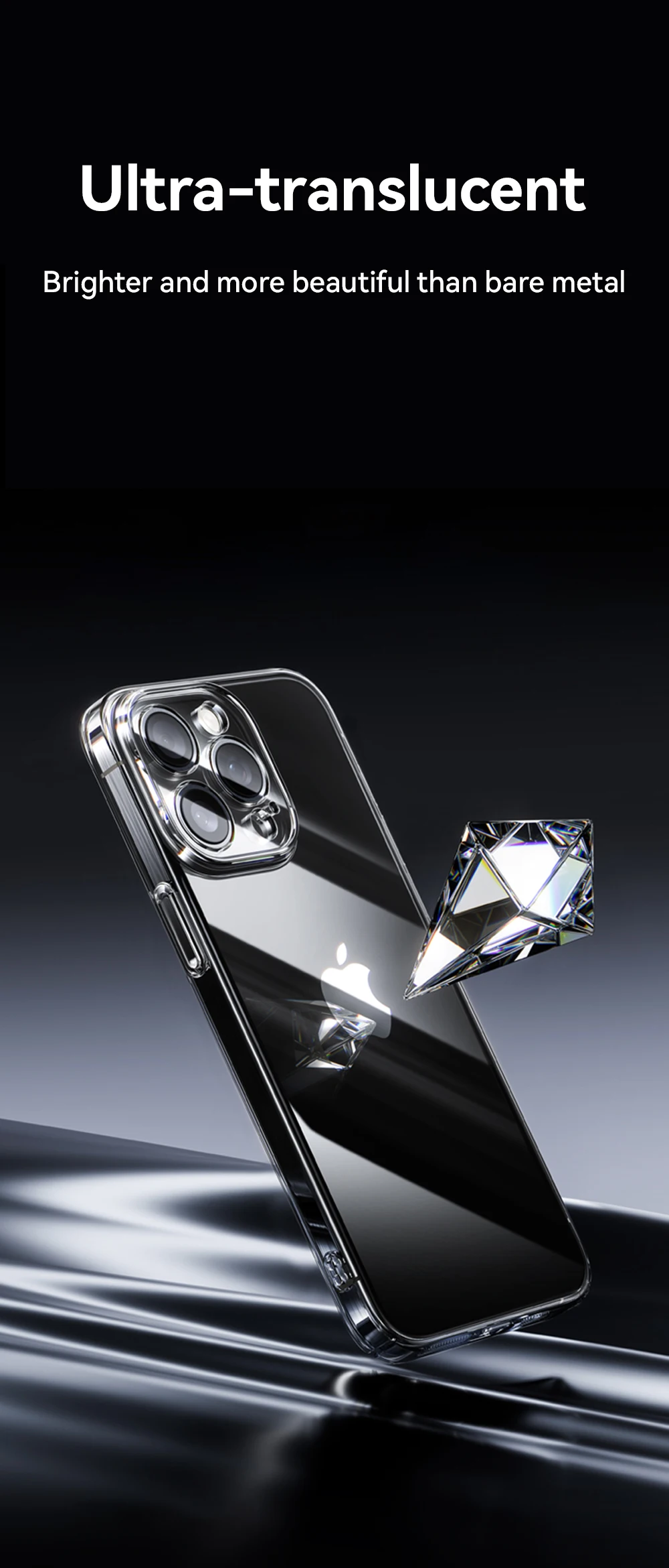 Joyroom Case For iPhone 18 Pro Max Case Crystal Transparent No Yellowing Lens Protection Cover For iPhone 17 16 15 Pro Max Case