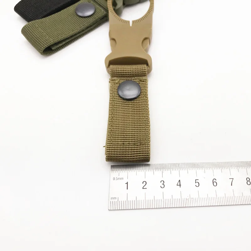 Webbing Water Bottle Holder Climbing Carabiner Belt Backpack Hanger Hooks Clip Multifunction Water Bottle Nylon Buckle Hook Clip
