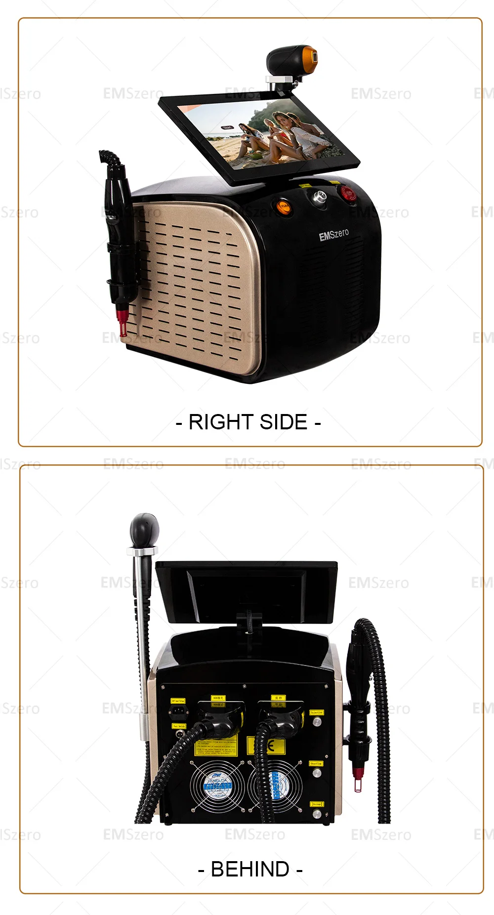 Soprano Titanium Hair Removal Professional 4-In-1 Diode Laser Pico LPL Nd Yag Picosecond Laser Opt Hair Removal Tattoo Removal