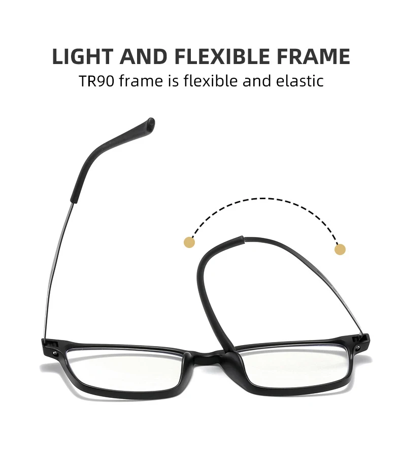 New Pure Titanium Reading Glasses Men Women TR90 Anti-Blue Ray Full frame Computer Spectacles Diopter +1.0 +4.0