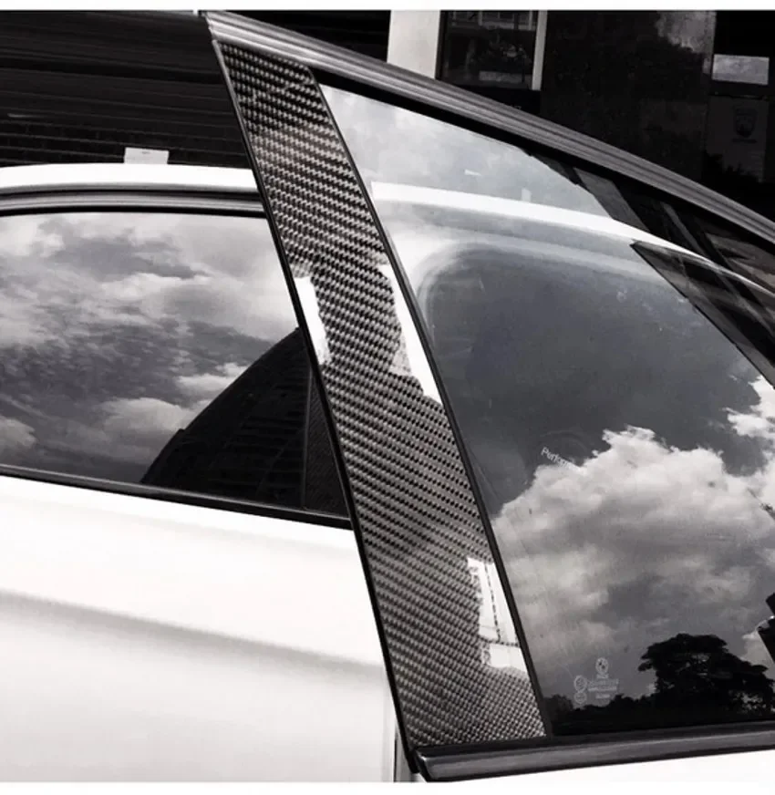 1/2pcs Nano Carbon Fiber Car Sticker Paste Protector Strip DIY Automotive Protective Film Car By Sill Side Anti Scratch Tape