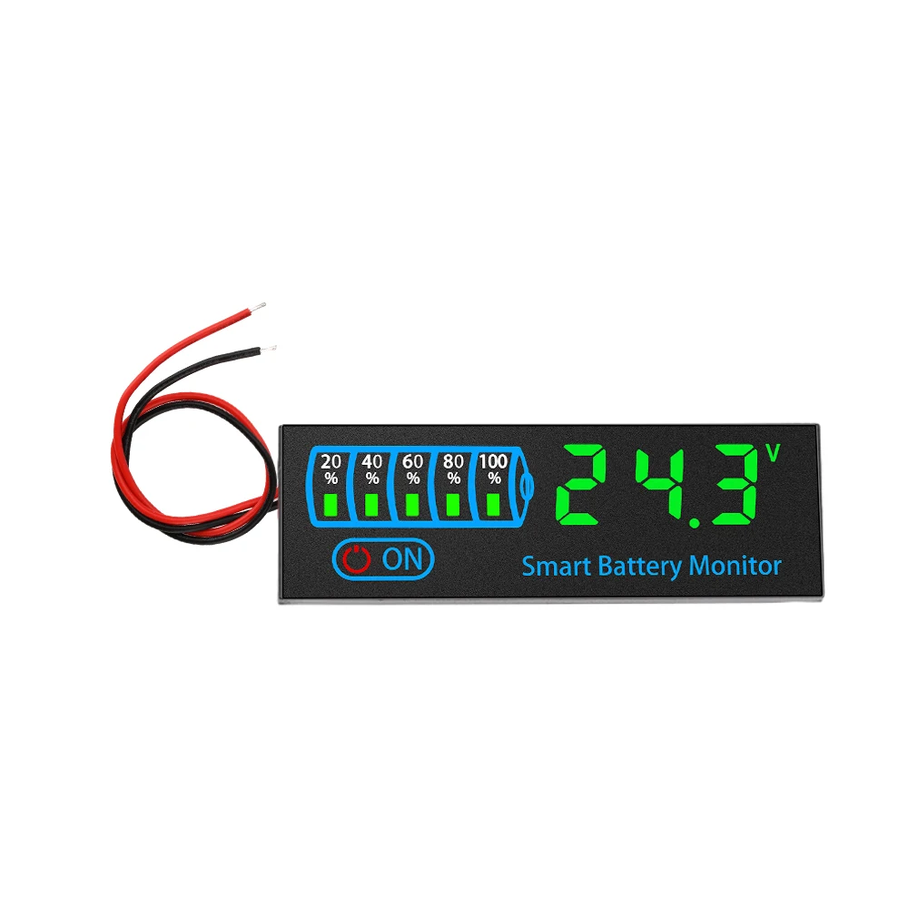 DC7-40V Battery Level Indicator 12V 24V 36V 48V Acid/Lipo Lithium Battery Capacity Board Voltage Battery Charging Tester 