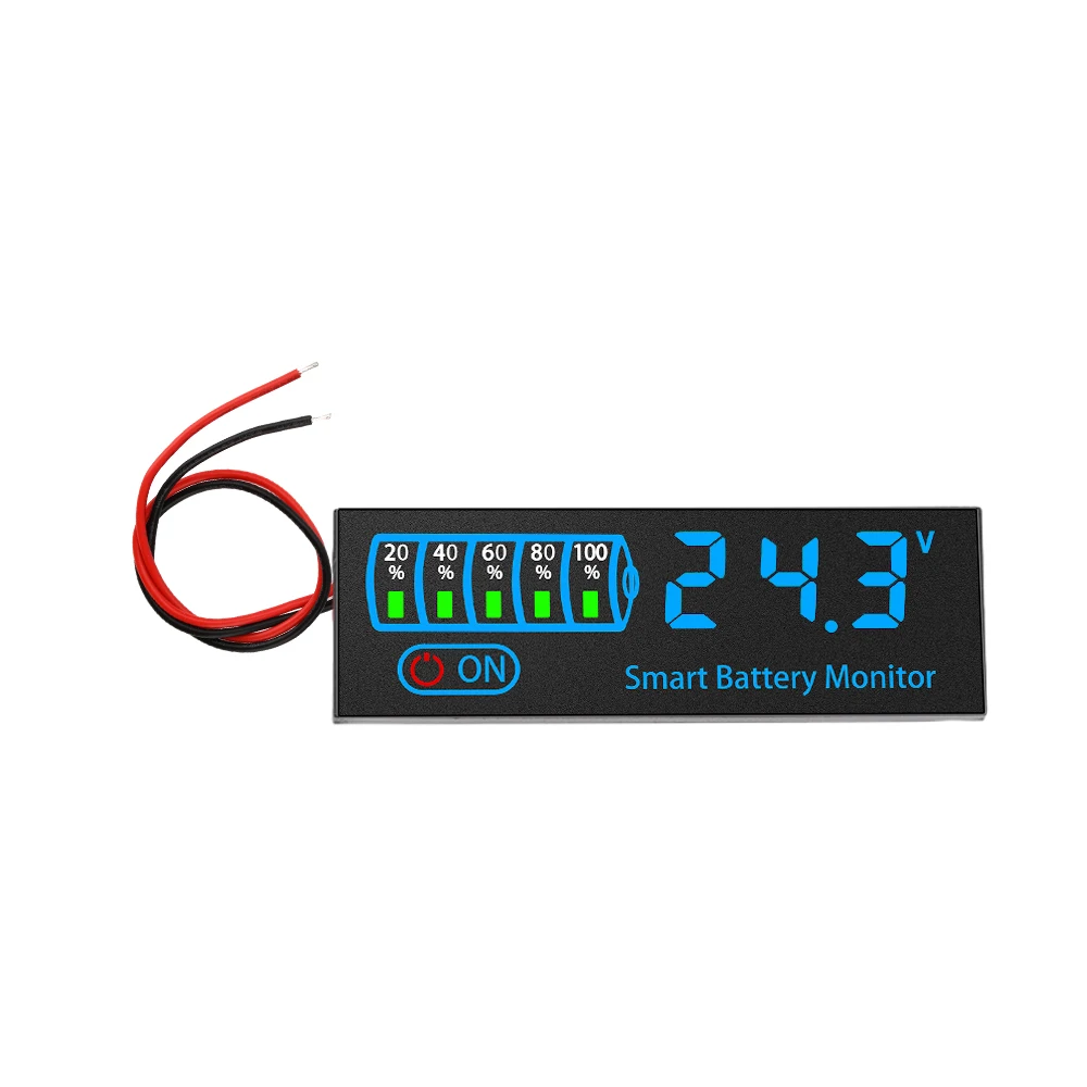 DC7-40V Battery Level Indicator 12V 24V 36V 48V Acid/Lipo Lithium Battery Capacity Board Voltage Battery Charging Tester 
