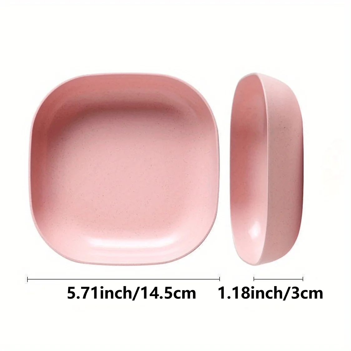 10pcs Set Reusable Fruit & Dessert Plates - Washable, Multifunctional Snack Dishes with Built-In Base for Bones & Candy - Versat