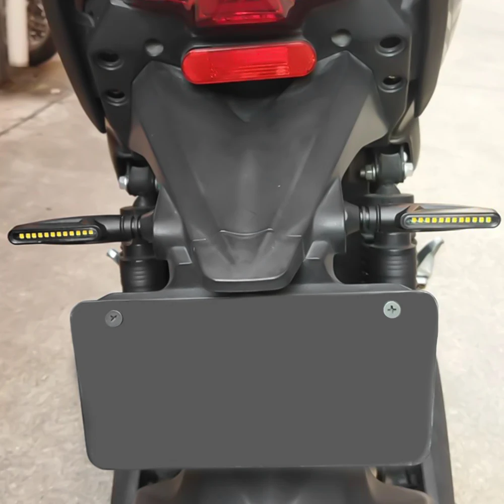Moto Led Flowing Water Blinker Bendable Flashing Signals Lamp Universal Motorcycle Turn Signal Light Built Relay 12V Flasher