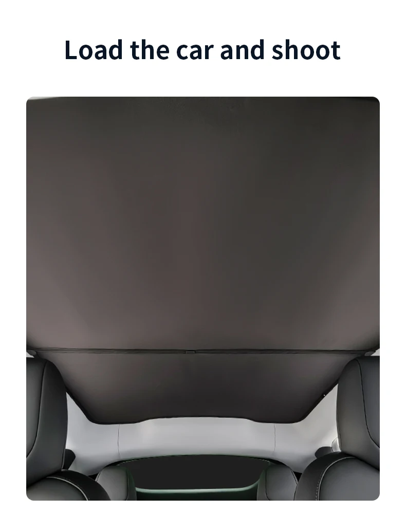 Heenvn For Tesla Model 3Y Model 3 Highland Model Y Juniper 2025 2026 Ice Cloth Buckle Glass Roof Sunshade Car Front Rear Sunroof