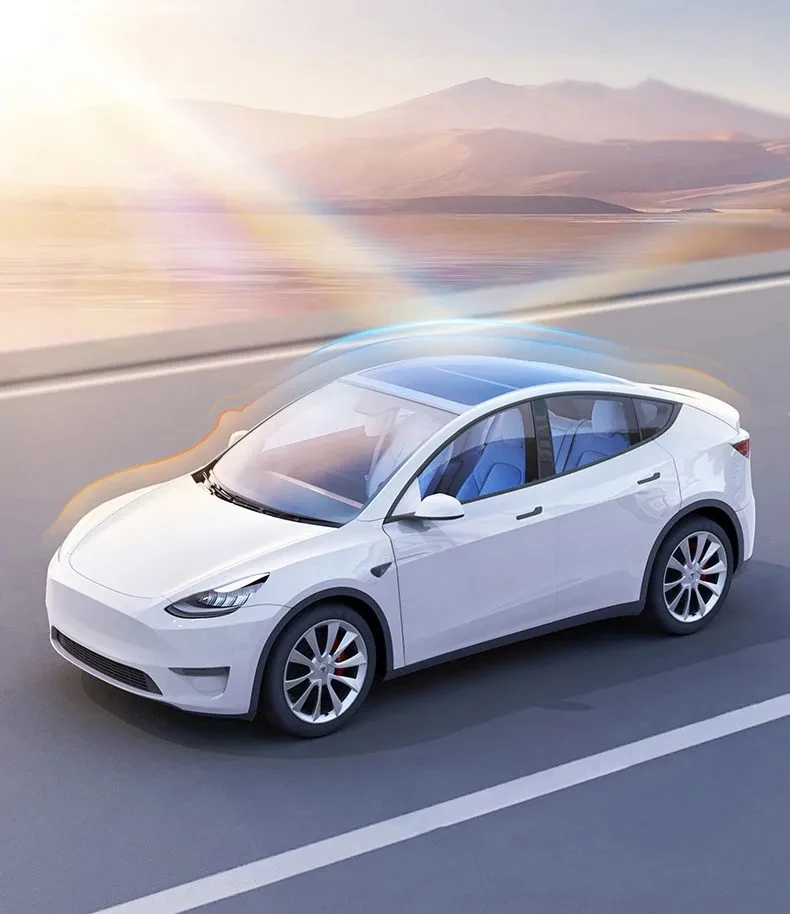 Heenvn For Tesla Model 3Y Model 3 Highland Model Y Juniper 2025 2026 Ice Cloth Buckle Glass Roof Sunshade Car Front Rear Sunroof