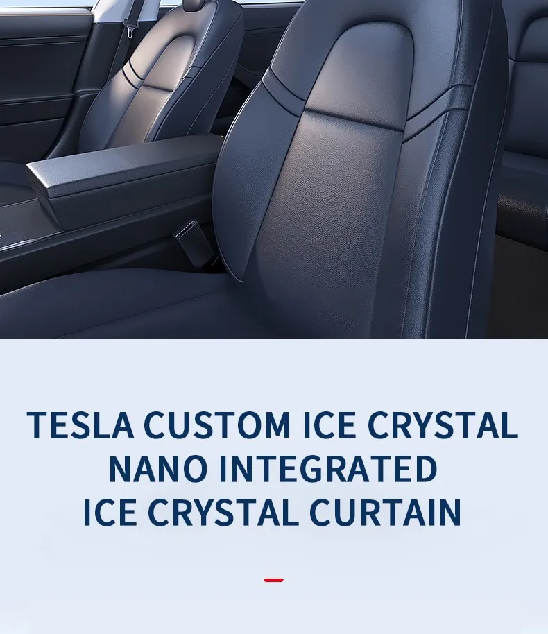 Heenvn For Tesla Model 3Y Model 3 Highland Model Y Juniper 2025 2026 Ice Cloth Buckle Glass Roof Sunshade Car Front Rear Sunroof