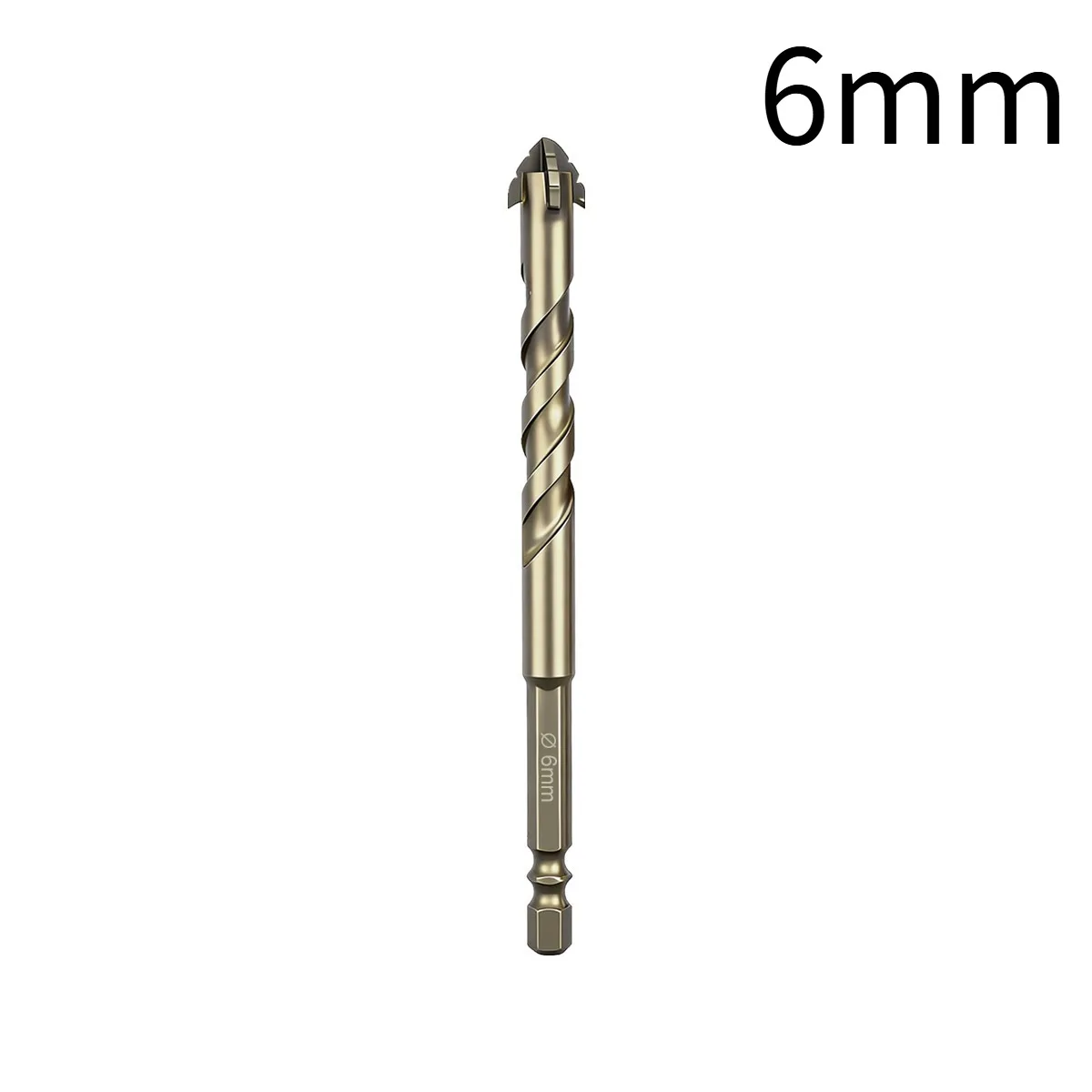 High-Four-Edged Serrated Eccentric Drill for Dry Drilling of Ceramic Tiles, Glass, Marble, Concrete, Stainless Steel Drill Bits
